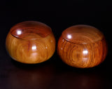 510-SGK-02 Wood craftsman "懐志 / Kai-shi" made Karin [Chinese quince] Go Bowls for size 32 - 38 Go stones GK-KRN38-SB501