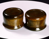 510-SGK-08 Wood craftsman "懐志 / Kai-shi" made Kusu 【Camphorwood】Go bowls for size 30 - 36 Go stones, "Hon-in-bo gata" Shape GK-KS36HB-SB501