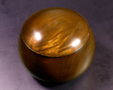 木工挽物職人 懐志製作 「楠（くす）」碁笥 特大 ~36号碁石用 杢入り GK-KS36TM-SB501