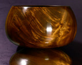 木工挽物職人 懐志製作 「楠（くす）」碁笥 特大 ~36号碁石用 杢入り GK-KS36TM-SB501