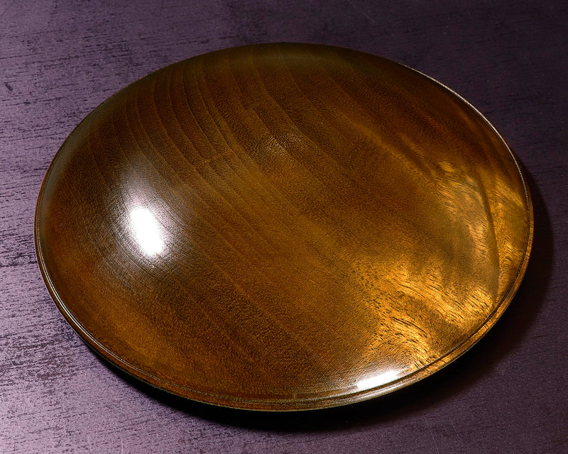 木工挽物職人 懐志製作 「楠（くす）」碁笥 特大 ~36号碁石用 杢入り GK-KS36TM-SB501