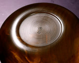 木工挽物職人 懐志製作 「楠（くす）」碁笥 超々特大 ~48号碁石用 杢入り GK-KS48TM-SB501