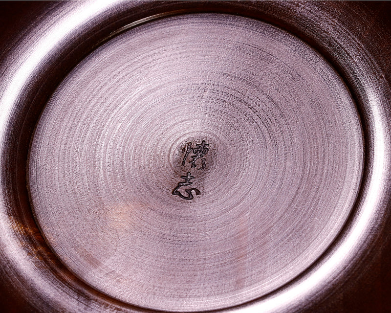 木工挽物職人 懐志製作 「楠（くす）」碁笥 特大 ~36号碁石用 杢入り GK-KS36TM-SB501