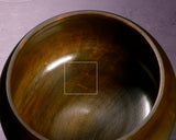 510-SGK-12 Wood craftsman "懐志 / Kai-shi" made Kusu 【Camphorwood】Figured Go bowls for size 43 - 50 Go stones, GK-KS50TM-SB501