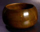 510-SGK-12 Wood craftsman "懐志 / Kai-shi" made Kusu 【Camphorwood】Figured Go bowls for size 43 - 50 Go stones, GK-KS50TM-SB501