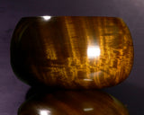 510-SGK-12 Wood craftsman "懐志 / Kai-shi" made Kusu 【Camphorwood】Figured Go bowls for size 43 - 50 Go stones, GK-KS50TM-SB501