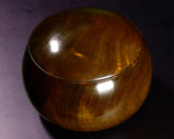 510-SGK-12 Wood craftsman "懐志 / Kai-shi" made Kusu 【Camphorwood】Figured Go bowls for size 43 - 50 Go stones, GK-KS50TM-SB501