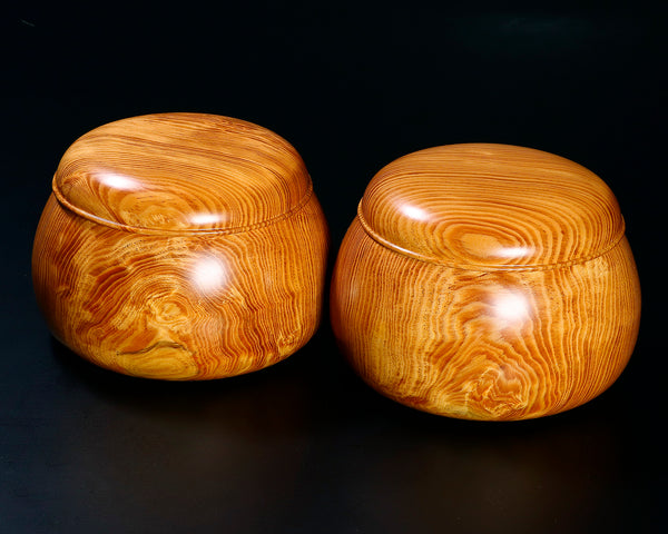 木工工芸家 川下幸徳氏製作 松材碁笥 超特大 ~36号碁石用 GK-MTS-BK508-GK36-01 ＊訳有品