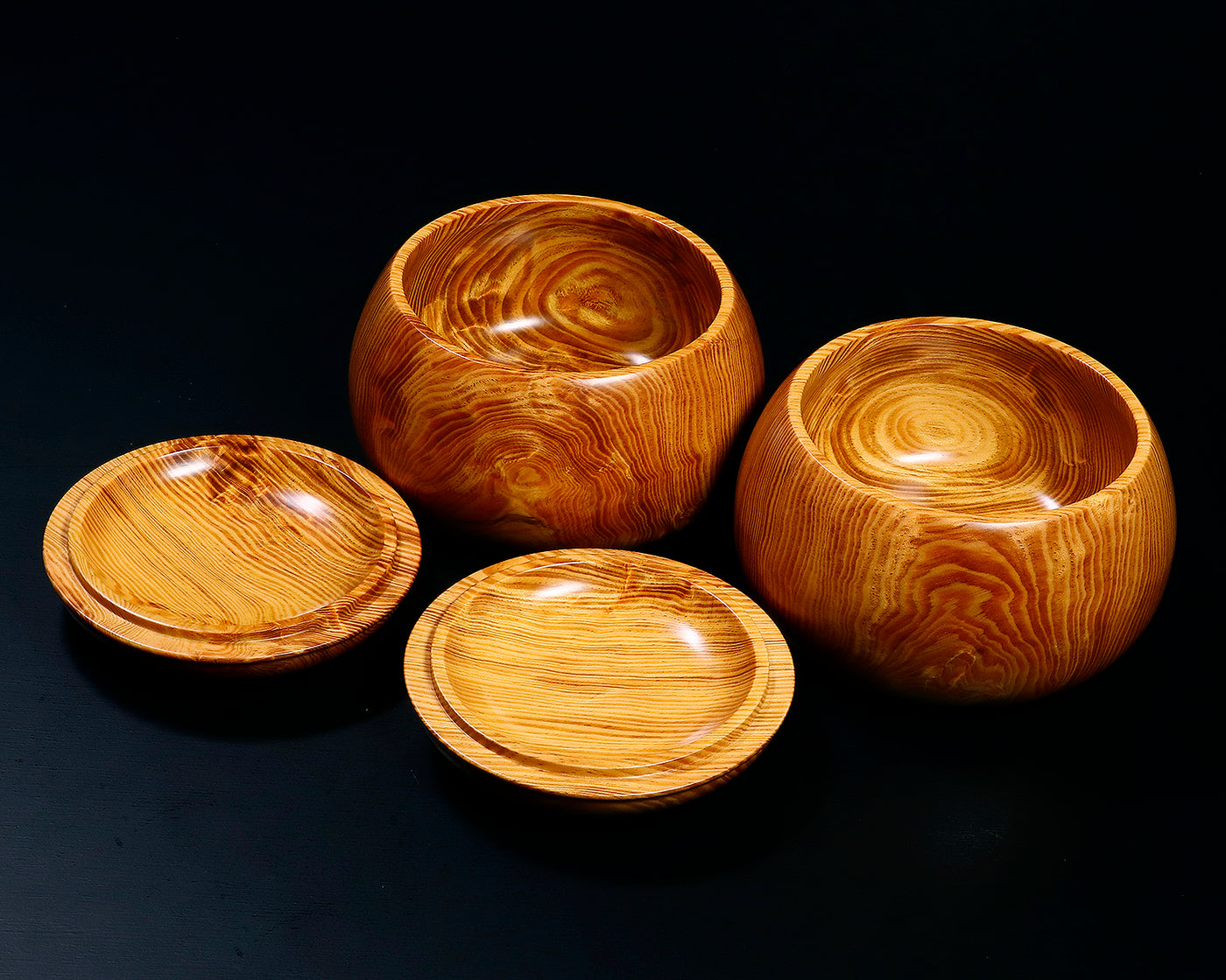 木工工芸家 川下幸徳氏製作 松材碁笥 超特大 ~36号碁石用 GK-MTS-BK508