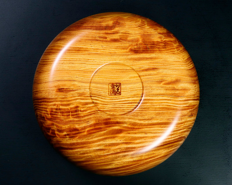 Wood craftsman Mr. Kawashita made Pine wood Go Bowls for ~36 Go stones GK-MTS-BK508-GK36-01 *Off-spec
