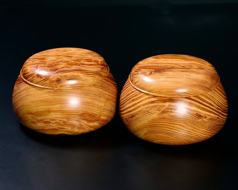 木工工芸家 川下幸徳氏製作 松材碁笥 超特大 ~42号碁石用 GK-MTS-BK508-GK42-01 ＊訳有品