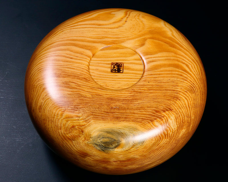 木工工芸家 川下幸徳氏製作 松材碁笥 超特大 ~42号碁石用 GK-MTS-BK508-GK42-01 ＊訳有品