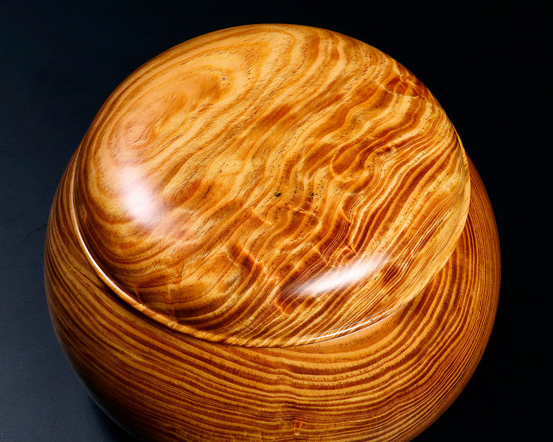 木工工芸家 川下幸徳氏製作 松材碁笥 超特大 ~42号碁石用 GK-MTS-BK508-GK42-01 ＊訳有品