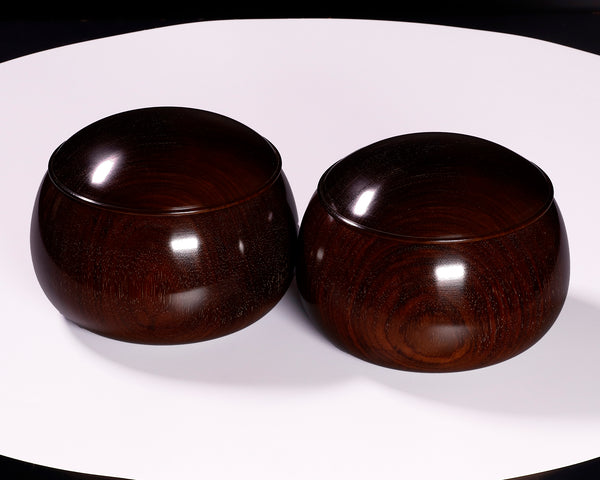 木工挽物職人 懐志製作 「紫檀（したん）」碁笥 特大 ~36号碁石用 GK-STN36-SB412
