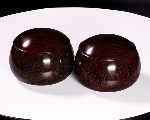 木工挽物職人 懐志製作 「紫檀（したん）」碁笥 特大 ~36号碁石用 GK-STN36-SB412