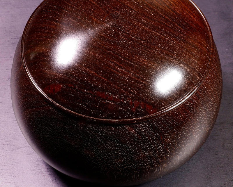 510-SGK-04 Wood craftsman "懐志 / Kai-shi" made Shitan【Rosewood】 Go bowls for size 30 - 36 Go stones, GK-STN36-SB412