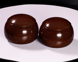 510-SGK-13 Wood craftsman "懐志 / Kai-shi" made Tagayasan 【Ironwood】 Go bowls for size 30 - 36 Go stones, GK-TGS36-SB412