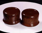 510-SGK-15 Wood craftsman "懐志 / Kai-shi" made Tagayasan 【Ironwood】 Go bowls for size 34 - 40 Go stones, "Hon-in-bo gata" Shape GK-TGS40HB-SB412