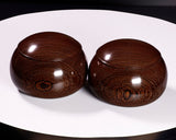 510-SGK-14 Wood craftsman "懐志 / Kai-shi" made Tagayasan 【Ironwood】 Go bowls for size 36 - 43 Go stones, GK-TGS43-SB412