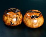 Wood craftsman Mr.Kawashita made Yakusugi Go Bowls Premium Burl Grain Super Extra Large size GK-YKS-BK507-GK42-01 *Off-spec