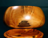 Wood craftsman Mr.Kawashita made Yakusugi Go Bowls Premium Burl Grain Super Extra Large size GK-YKS-BK507-GK42-01 *Off-spec