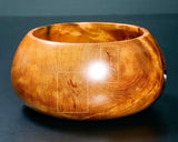 Wood craftsman Mr.Kawashita made Yakusugi Go Bowls Premium Burl Grain Super Extra Large size GK-YKS-BK507-GK42-01 *Off-spec