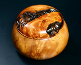 Wood craftsman Mr.Kawashita made Yakusugi Go Bowls Premium Burl Grain Super Extra Large size GK-YKS-BK507-GK42-01 *Off-spec