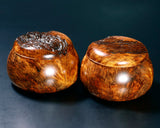Wood craftsman Mr. Kawashita made Yakusugi Go Bowls Premium Burl Grain Super Extra Large size GK-YKS-BK510-GK42-01