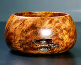 Wood craftsman Mr. Kawashita made Yakusugi Go Bowls Premium Burl Grain Super Extra Large size GK-YKS-BK510-GK42-01