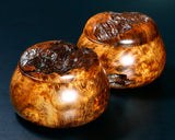 Wood craftsman Mr. Kawashita made Yakusugi Go Bowls Premium Burl Grain Super Extra Large size GK-YKS-BK510-GK42-01