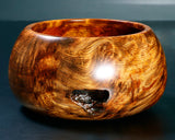 Wood craftsman Mr.Kawashita made Yakusugi Go Bowls Premium Burl Grain Super Extra Large size GK-YKS-BK510-GK42-02