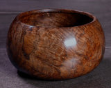 602-BEGB-02 Traditional craftsman Biei made Black Claro Walnut Go Bowls Extra Large Burl Figure (Kobu-moku) for size 30 - 36 Go stones GKBC-MR36-512-01F