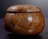 602-BEGB-02 Traditional craftsman Biei made Black Claro Walnut Go Bowls Extra Large Burl Figure (Kobu-moku) for size 30 - 36 Go stones GKBC-MR36-512-01F