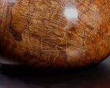 602-BEGB-02 Traditional craftsman Biei made Black Claro Walnut Go Bowls Extra Large Burl Figure (Kobu-moku) for size 30 - 36 Go stones GKBC-MR36-512-01F