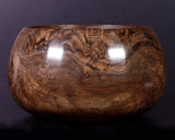 602-BEGB-03 Traditional craftsman Biei made Black Claro Walnut Go Bowls Super Extra Large Burl Figure (Kobu-moku) for size 36 - 42 Go stones GKBC-MR42-512-01F