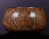602-BEGB-03 Traditional craftsman Biei made Black Claro Walnut Go Bowls Super Extra Large Burl Figure (Kobu-moku) for size 36 - 42 Go stones GKBC-MR42-512-01F