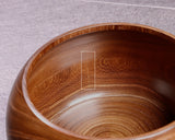 602-BEGB-12 Traditional craftsman Biei made Enju (Japanese pagoda tree) Go Bowls Extra Large for size 30 - 36 Go stones *Off-spec GKEJ-MR36-512-01F