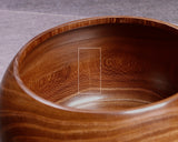 602-BEGB-12 Traditional craftsman Biei made Enju (Japanese pagoda tree) Go Bowls Extra Large for size 30 - 36 Go stones *Off-spec GKEJ-MR36-512-01F