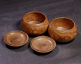 602-BEGB-13 Traditional craftsman Biei made Enju (Japanese pagoda tree) Go Bowls Extra Large for size 30 - 36 Go stones *Off-spec GKEJ-MR36-512-02F
