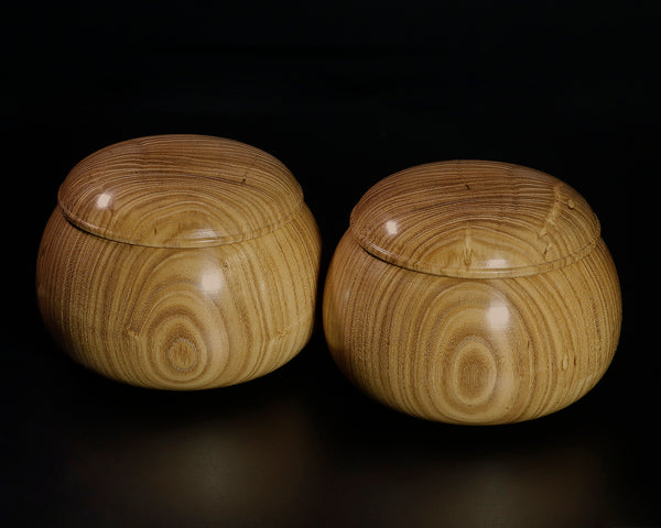 Y【中古品】レア‼伝統工芸 堆朱（ついしゅ） 碁笥（ごけ）2個セット ※碁石なし 碁笥（ごけ） – kurokigoishiten