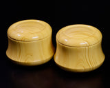 Mr. Takashi NISHIKAWA made Hyuga Kaya Wood Go Bowls Honinbo shape for size - 34 Go stones GKHKHB-NS34-606-01