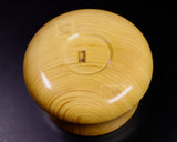 Mr. Takashi NISHIKAWA made Hyuga Kaya Wood Go Bowls Honinbo shape for size - 34 Go stones GKHKHB-NS34-606-01