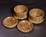 602-TWC-KS-18 木工挽物職人 懐志製作「樫（かし）」碁笥 本因坊型 特大 40号 GKKASH-SB40-601-01