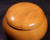 602-BEGB-14 Traditional craftsman Biei made Kaya Low and Wide shape Go Bowls Extra Large for size 30 - 36 Go stones GKKAYH-MR36-512-01F