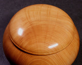 602-BEGB-14 Traditional craftsman Biei made Kaya Low and Wide shape Go Bowls Extra Large for size 30 - 36 Go stones GKKAYH-MR36-512-01F