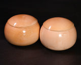 602-TWC-KS-07 木工挽物職人 懐志製作「楓（かえで）」碁笥 杢入り 特大 36号 GKKDM-SB36-601-01F