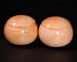 602-TWC-KS-07 木工挽物職人 懐志製作「楓（かえで）」碁笥 杢入り 特大 36号 GKKDM-SB36-601-01F