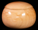 602-TWC-KS-07 木工挽物職人 懐志製作「楓（かえで）」碁笥 杢入り 特大 36号 GKKDM-SB36-601-01F