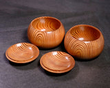 602-TWC-KS-23 木工挽物職人 懐志製作「肥松（こえまつ）」碁笥 特大 40号 GKKEM-SB40-601-01F