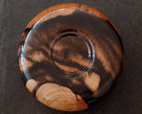 NS-508-19 Mr. Takashi NISHIKAWA made Kurokaki [black persimmon] Go Bowls for size - 40 Go stones GKKG-NS40-507-01